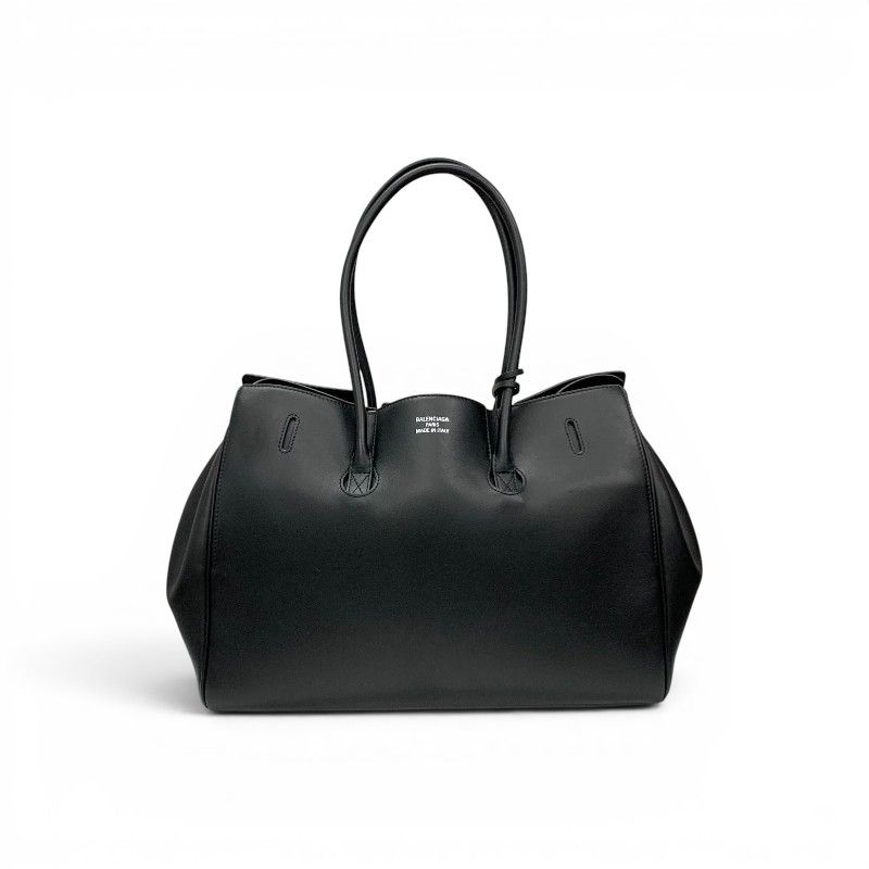 Balenciaga Bel Air Tote Black Silver Carry All Handbag — view 3