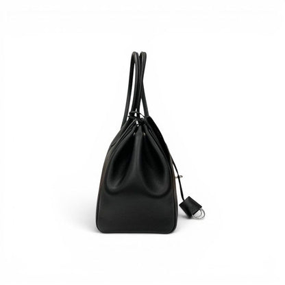 Balenciaga Bel Air Tote Black Silver Carry All Handbag — view 2