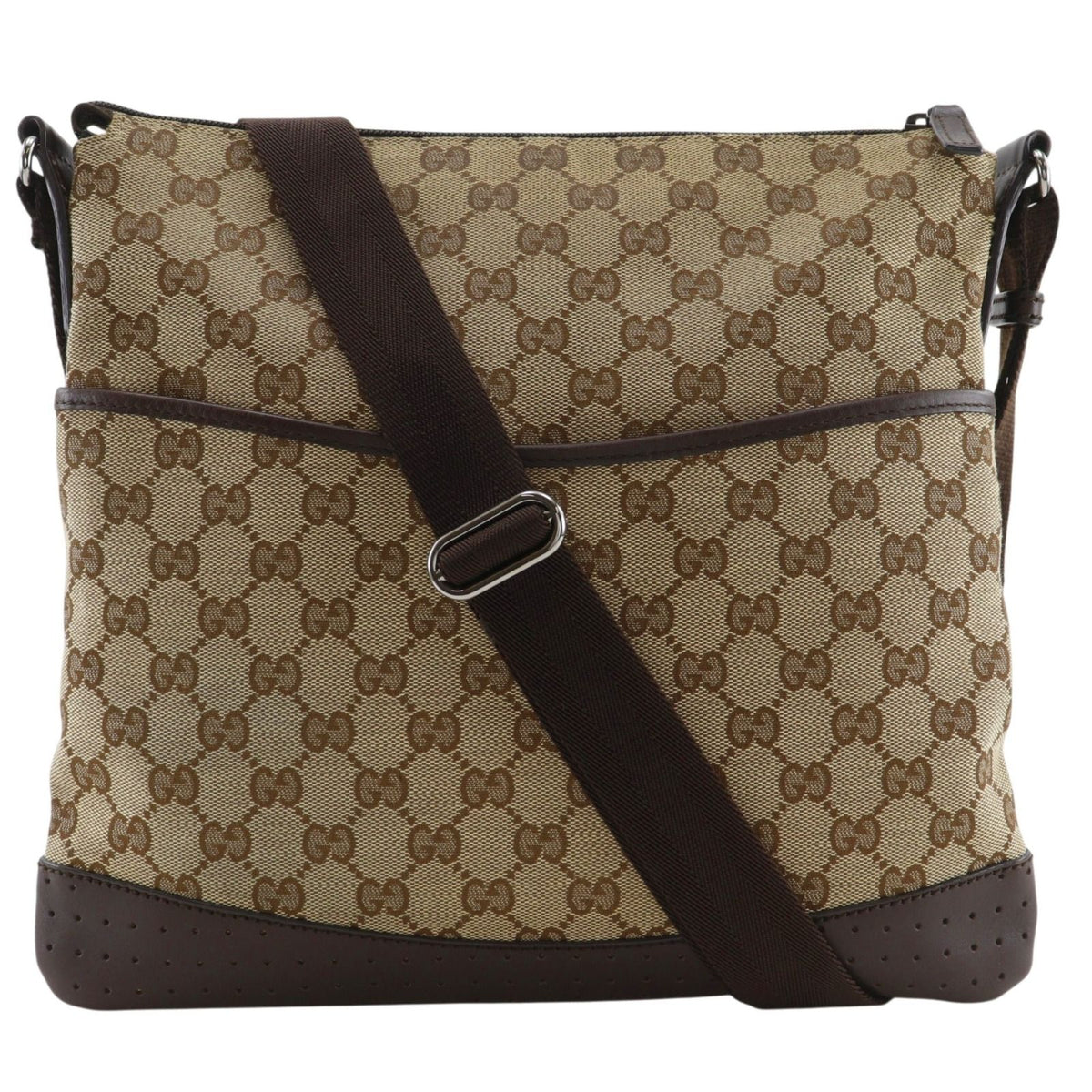 Gucci GG Canvas Brown Shoulder Bag