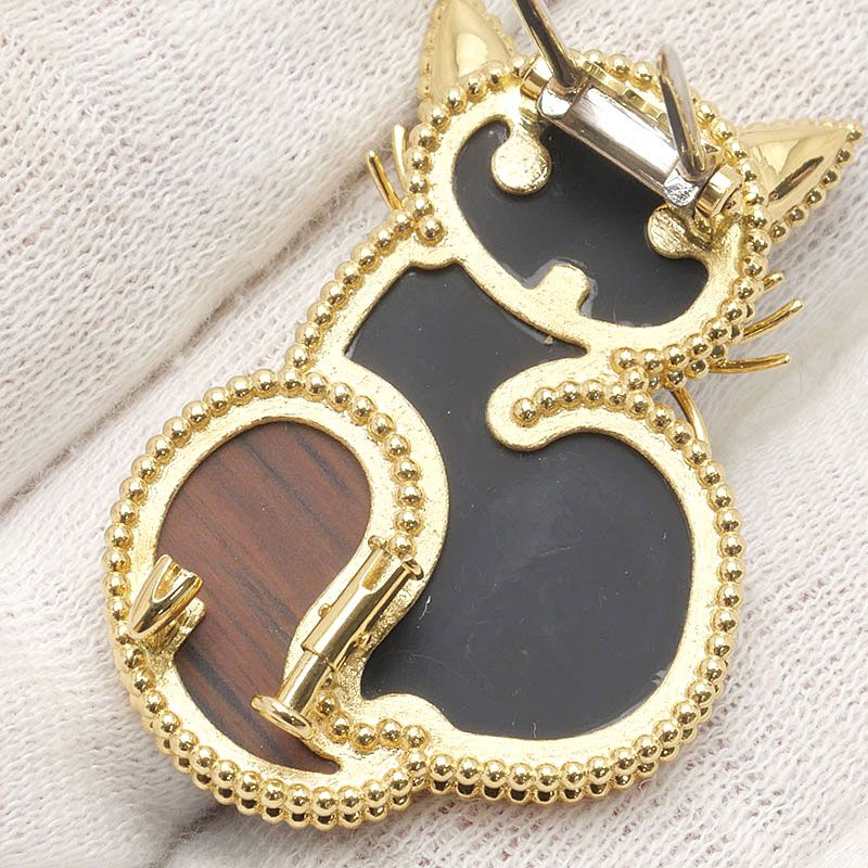 Van Cleef & Arpels Lucky Animals Cat Clip Brooch — view 6