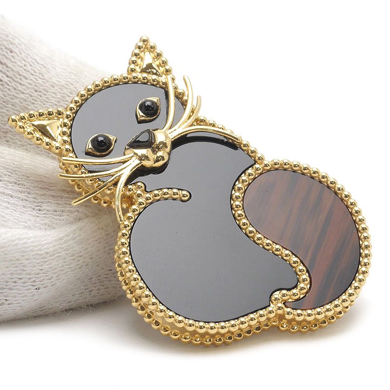 Van Cleef & Arpels Lucky Animals Cat Clip Brooch — view 4