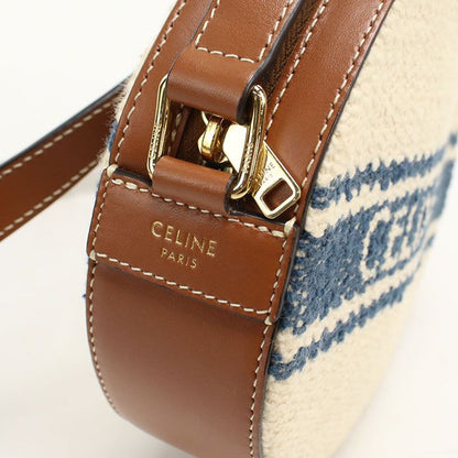 Celine Crossbody Shoulder Bag Cotton Leather — view 5