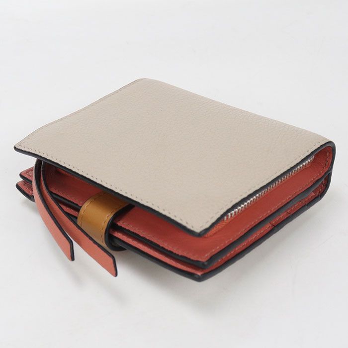 Loewe Compact Zip Wallet Anagram Bifold Soft Grain Calfskin — view 2