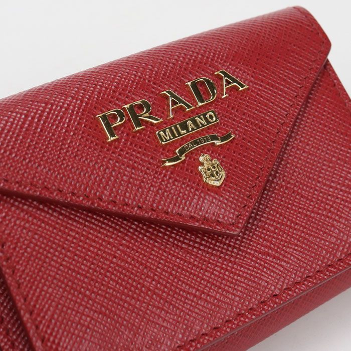 Prada Saffiano Leather Trifold Wallet Calfskin — view 7