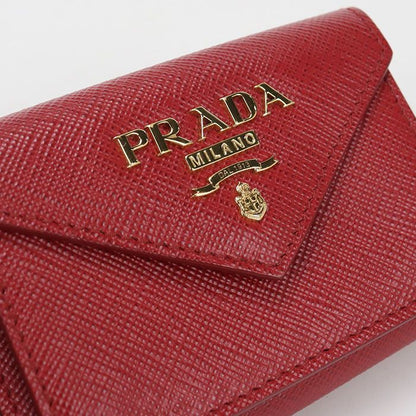 Prada Saffiano Leather Trifold Wallet Calfskin — view 7
