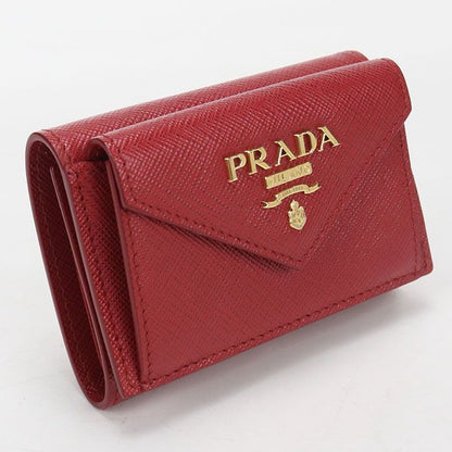 Prada Saffiano Leather Trifold Wallet Calfskin