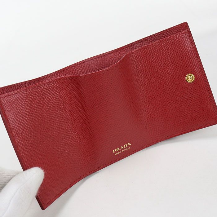 Prada Saffiano Leather Trifold Wallet Calfskin — view 3