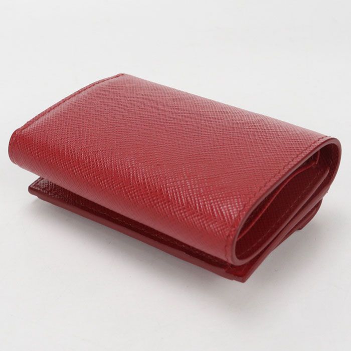 Prada Saffiano Leather Trifold Wallet Calfskin — view 2