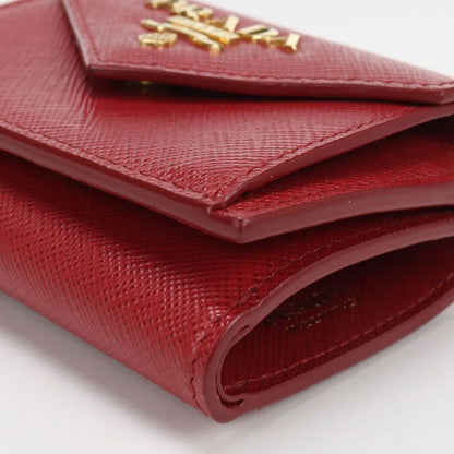 Prada Saffiano Leather Trifold Wallet Calfskin — view 6