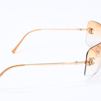 Chanel Rimless Sunglasses Eyewear CC Logo Rhinestone — view 5
