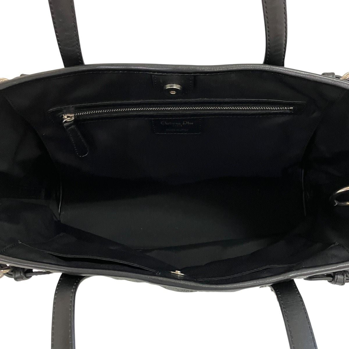 Dior Cannage Small Tote Bag Panarea Canvas Leather — view 6