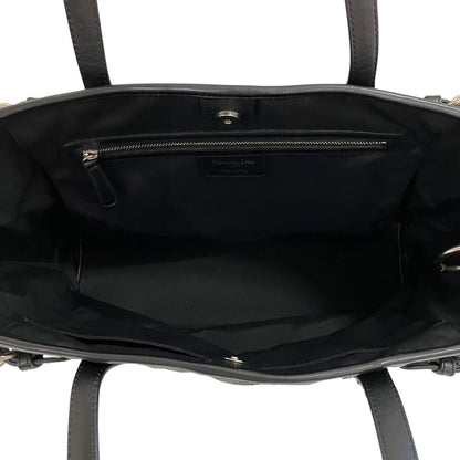 Dior Cannage Small Tote Bag Panarea Canvas Leather — view 6
