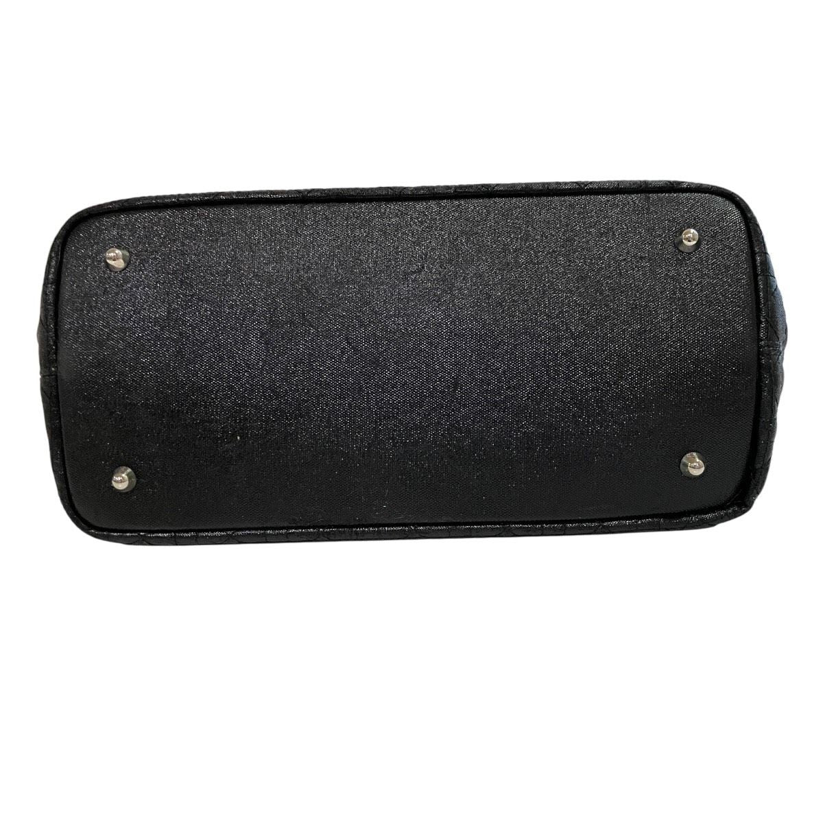 Dior Cannage Small Tote Bag Panarea Canvas Leather — view 3
