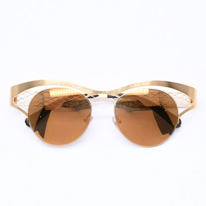 Louis Vuitton Sunglasses Leather Gold Eyewear — view 2
