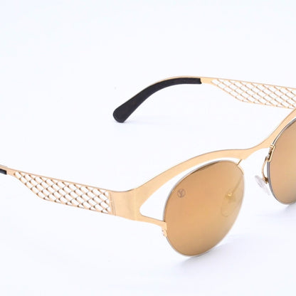 Louis Vuitton Sunglasses Leather Gold Eyewear — view 4