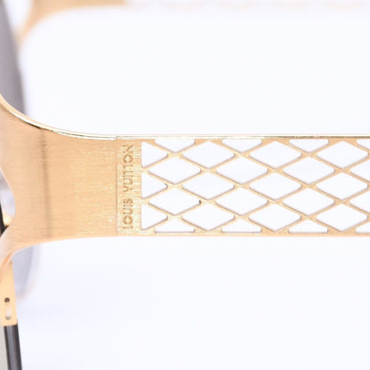 Louis Vuitton Sunglasses Leather Gold Eyewear — view 7