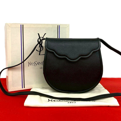 Saint Laurent Box Vintage Leather Mini Shoulder Bag Pochette Black