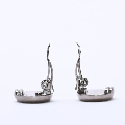 Chanel Vintage CC Logo Earrings 99 Metal Silver Gold — view 7