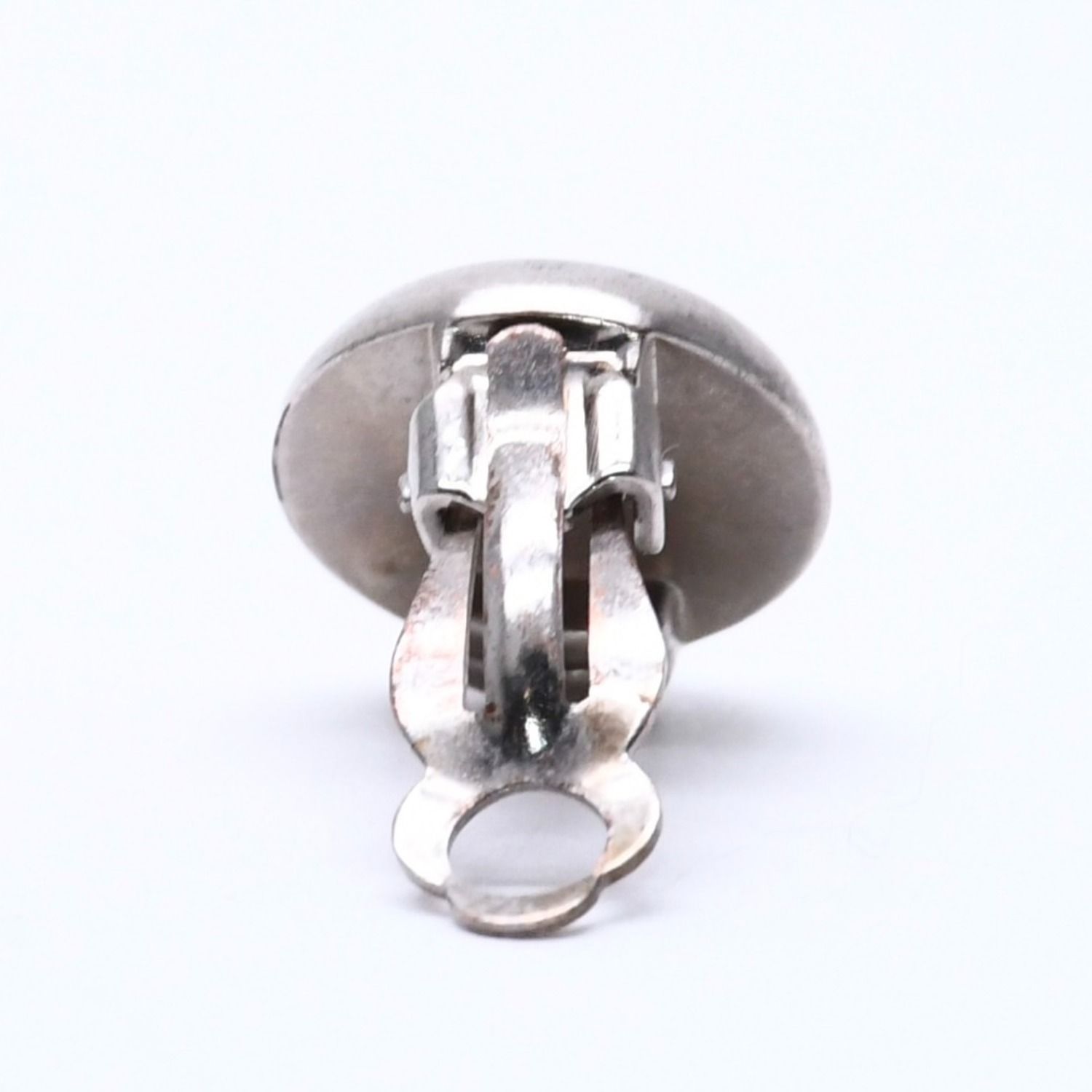 Chanel Vintage CC Logo Earrings 99 Metal Silver Gold — view 5