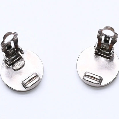 Chanel Vintage CC Logo Earrings 99 Metal Silver Gold — view 6
