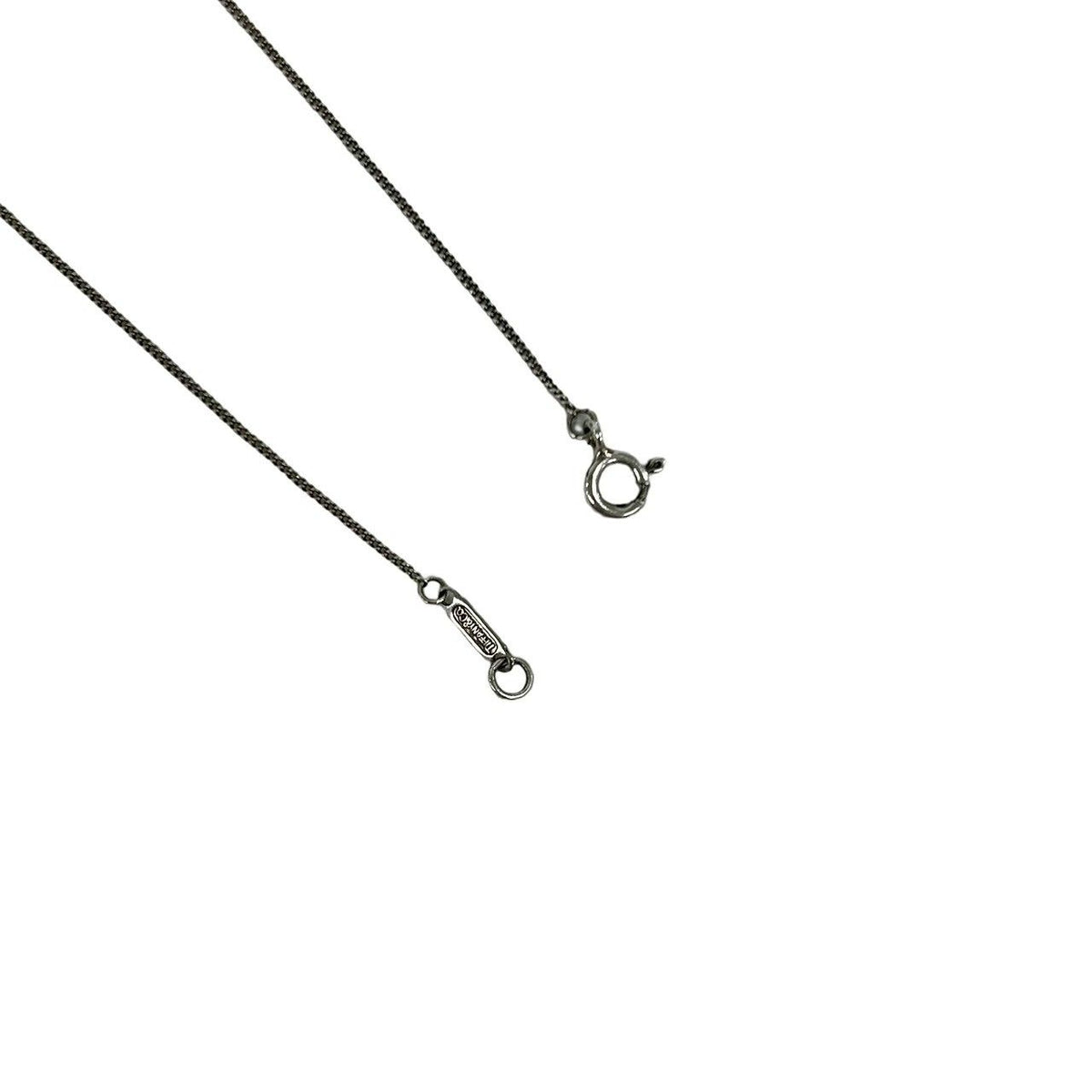 Tiffany & Co Vintage Ribbon Motif Necklace 925 Sterling Silver Pendant — view 4