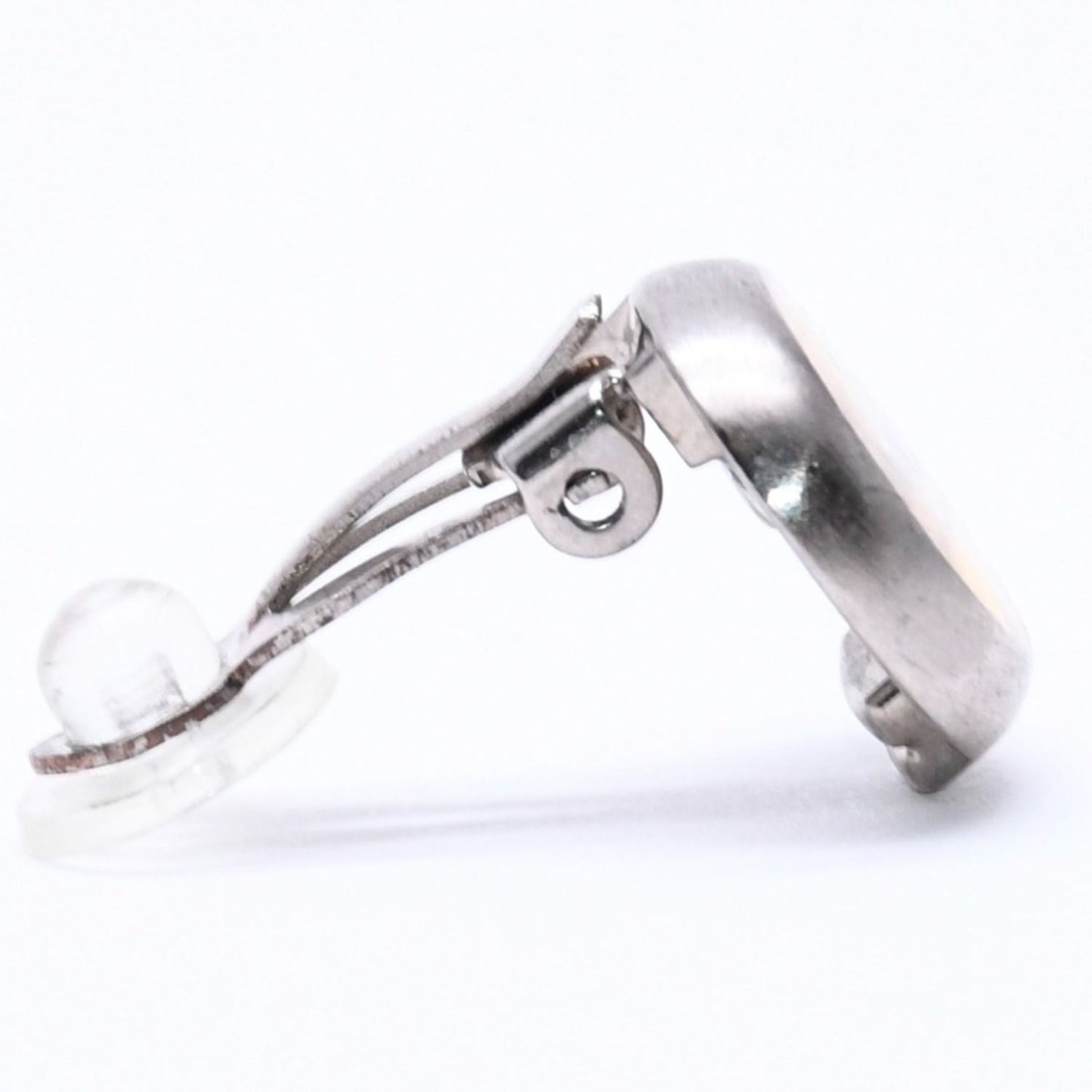 Chanel Vintage CC Logo Earrings 99 Metal Silver Gold — view 4