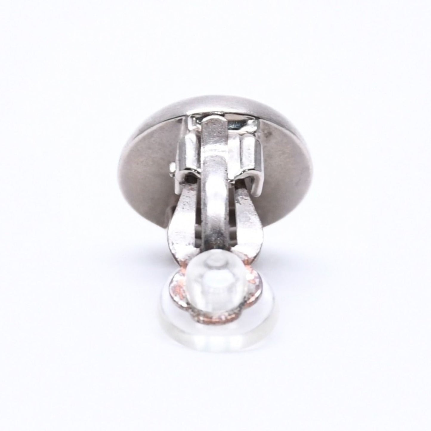 Chanel Vintage CC Logo Earrings 99 Metal Silver Gold — view 5