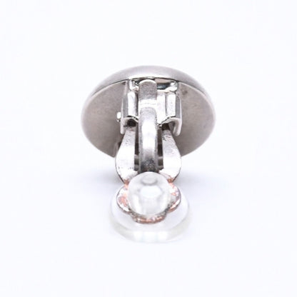 Chanel Vintage CC Logo Earrings 99 Metal Silver Gold — view 5