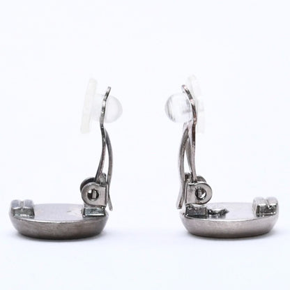Chanel Vintage CC Logo Earrings 99 Metal Silver Gold — view 7