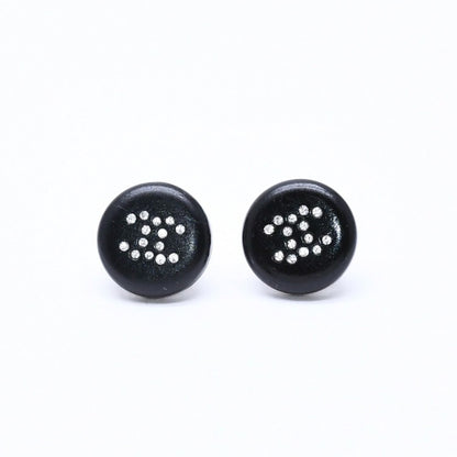 Chanel CC Logo Earrings 00 Resin Rhinestone Black