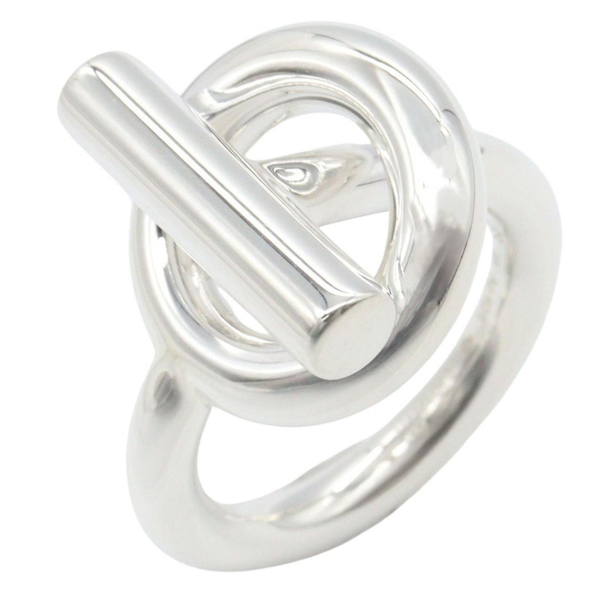 Hermes Ring Echappee MM 925 Sterling Silver