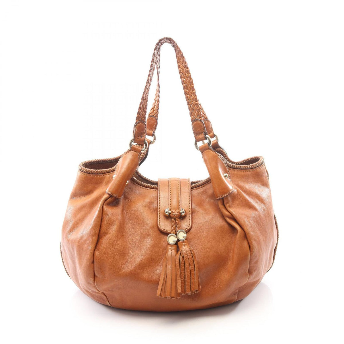 Gucci Shoulder Bag Marrakech Brown Leather