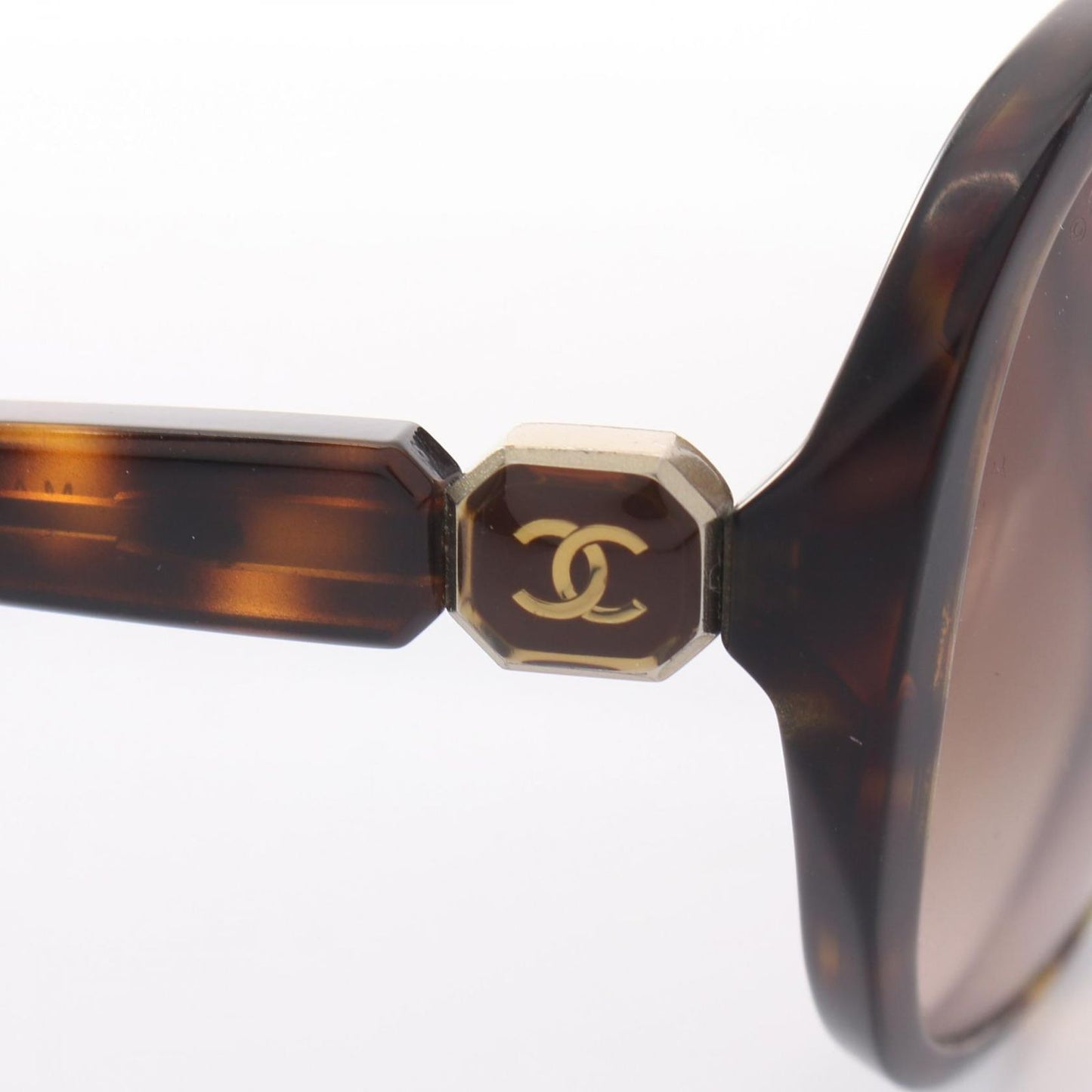 Chanel Sunglasses CC Logo Gradient Black Acetate Eyewear — view 6