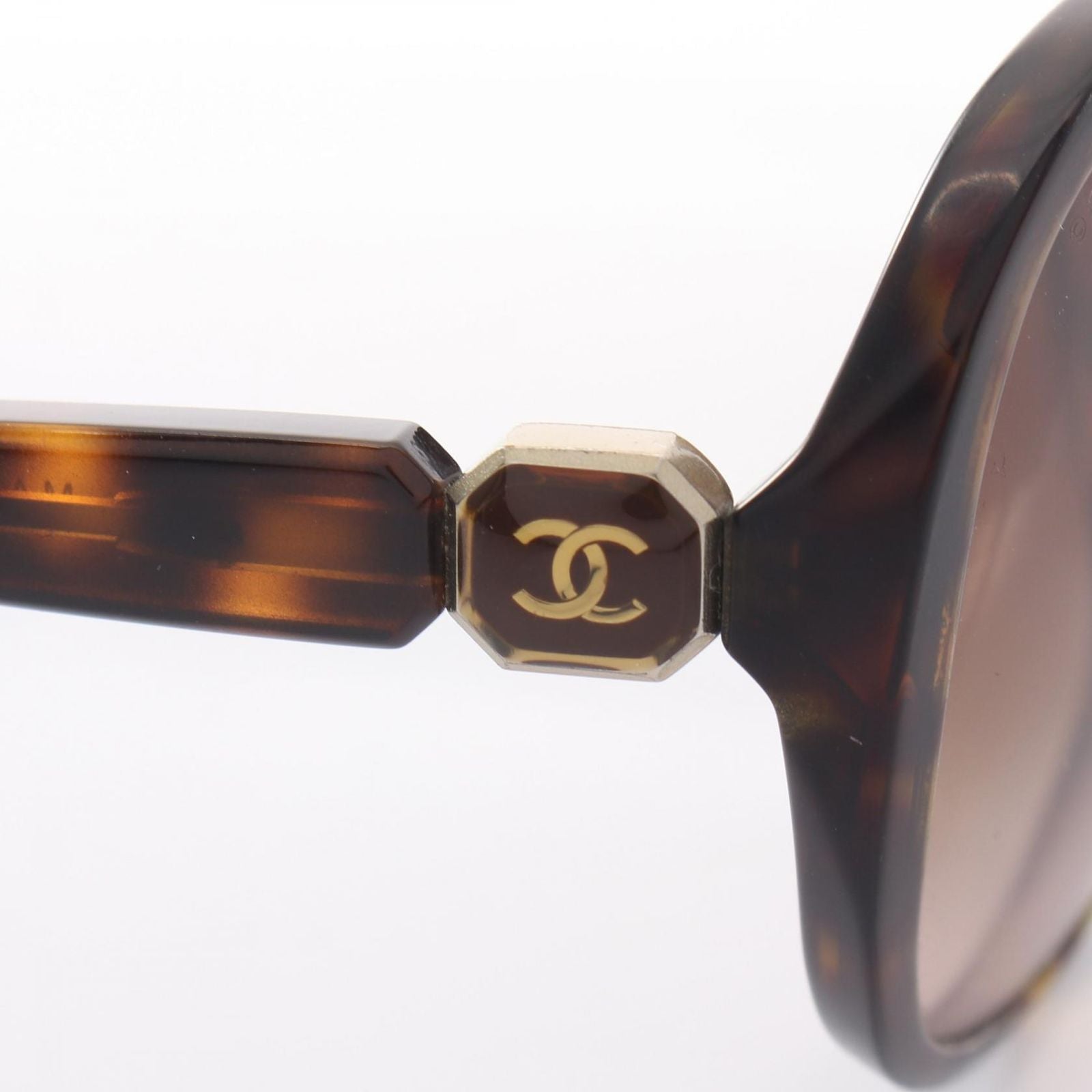 Chanel Sunglasses CC Logo Gradient Black Acetate Eyewear — view 6