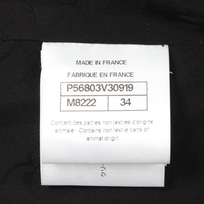Chanel CC Logo Button Tweed Switch Black Wool Jacket — view 6