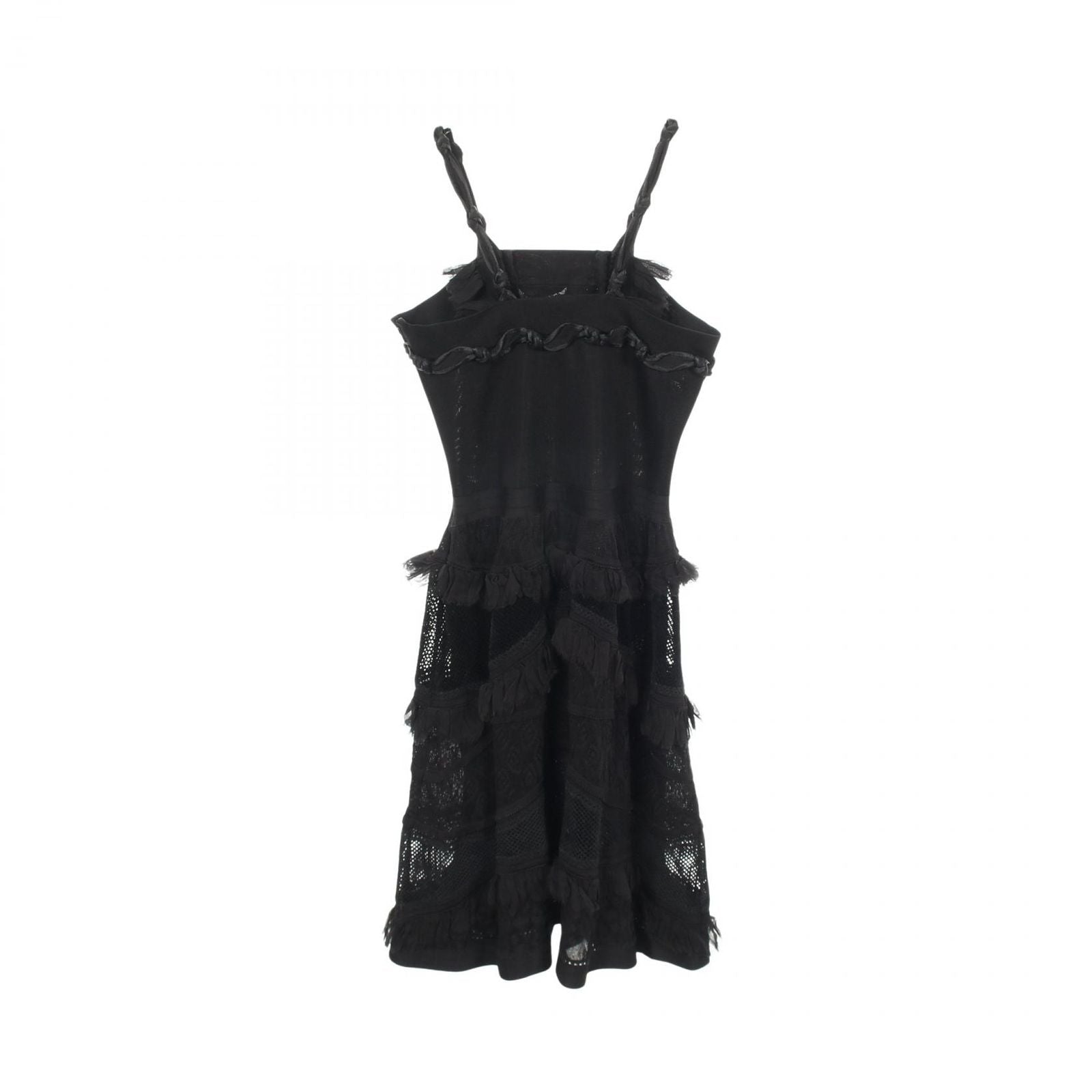Chanel Dress CC Logo Button Le-s Black le — view 2