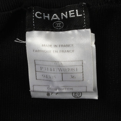 Chanel Dress CC Logo Button Le-s Black le — view 5