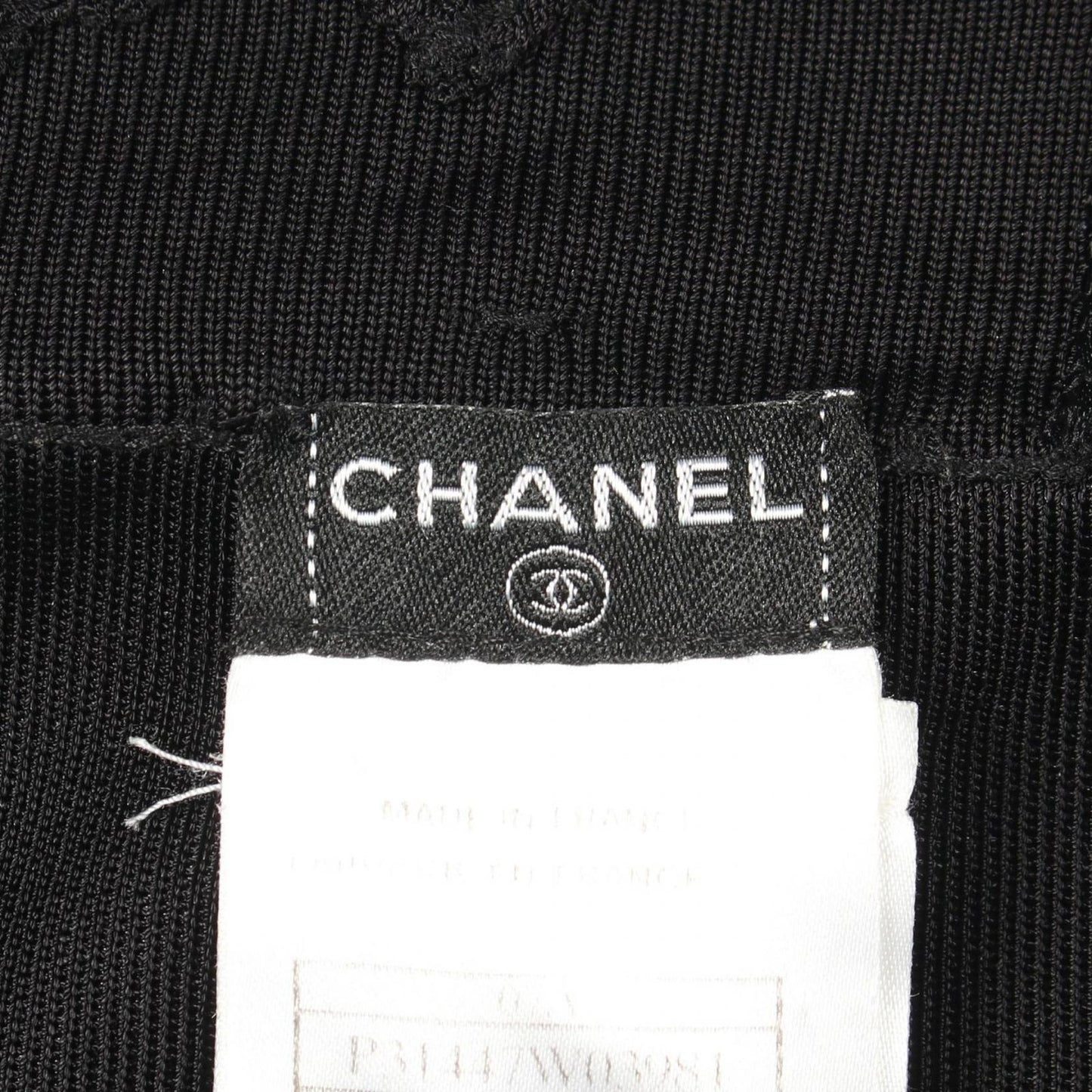 Chanel Dress CC Logo Button Le-s Black le — view 3