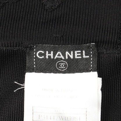 Chanel Dress CC Logo Button Le-s Black le — view 3