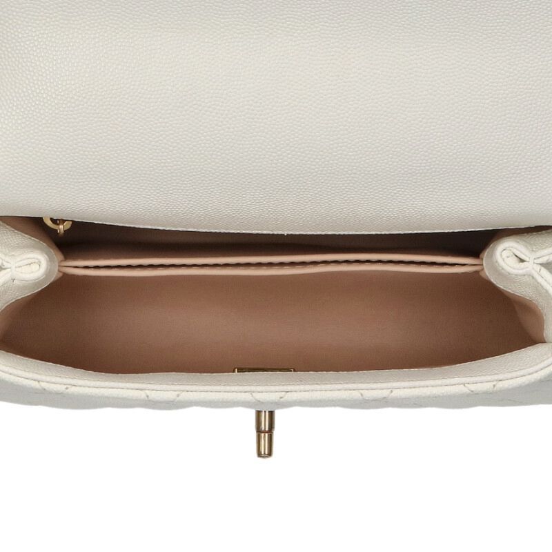 Chanel Top Handle Quilted CC Logo 2-Way Shoulder Bag 24 — view 3