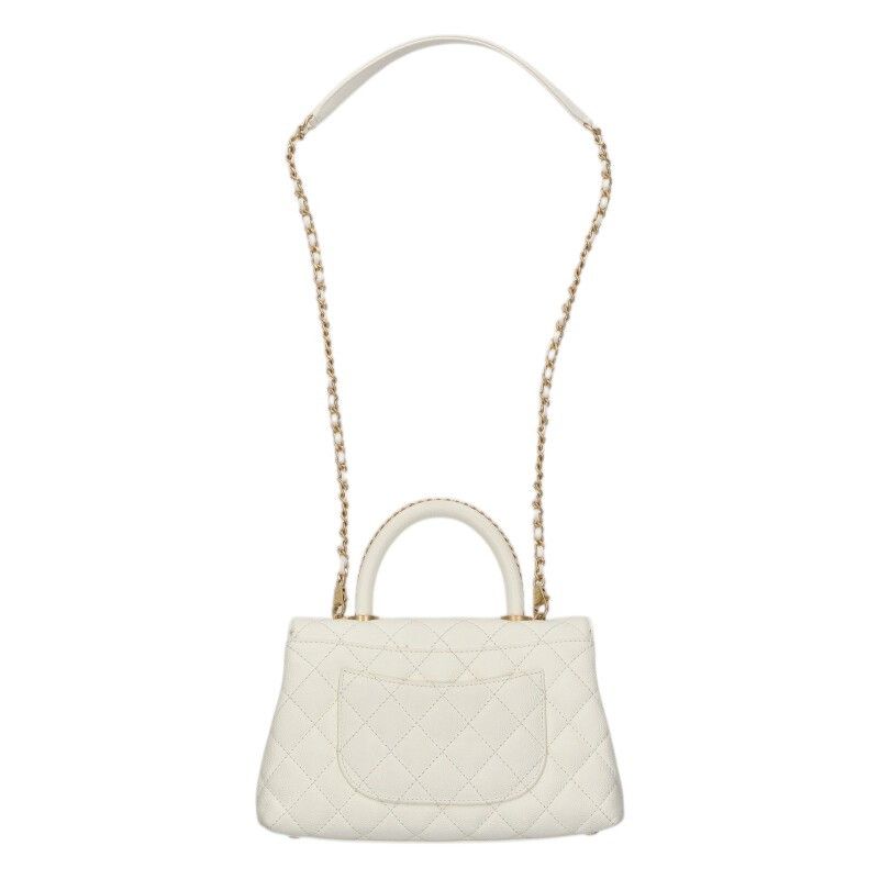 Chanel Top Handle Quilted CC Logo 2-Way Shoulder Bag 24 — view 2