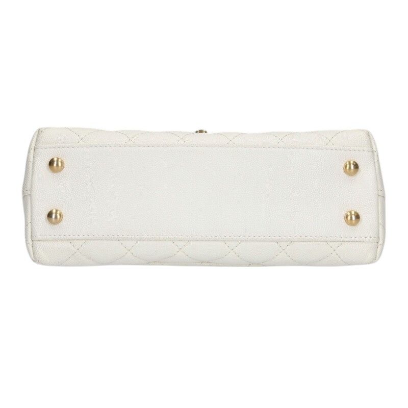 Chanel Top Handle Quilted CC Logo 2-Way Shoulder Bag 24 — view 4