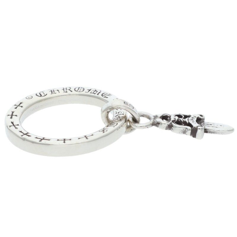 Chrome Hearts Ntfl Daga Motif Silver Ring — view 4