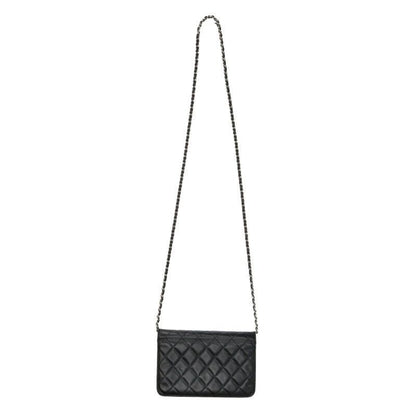 Chanel Cambon Line CC Logo Chain Leather Wallet Shoulder Bag — view 2
