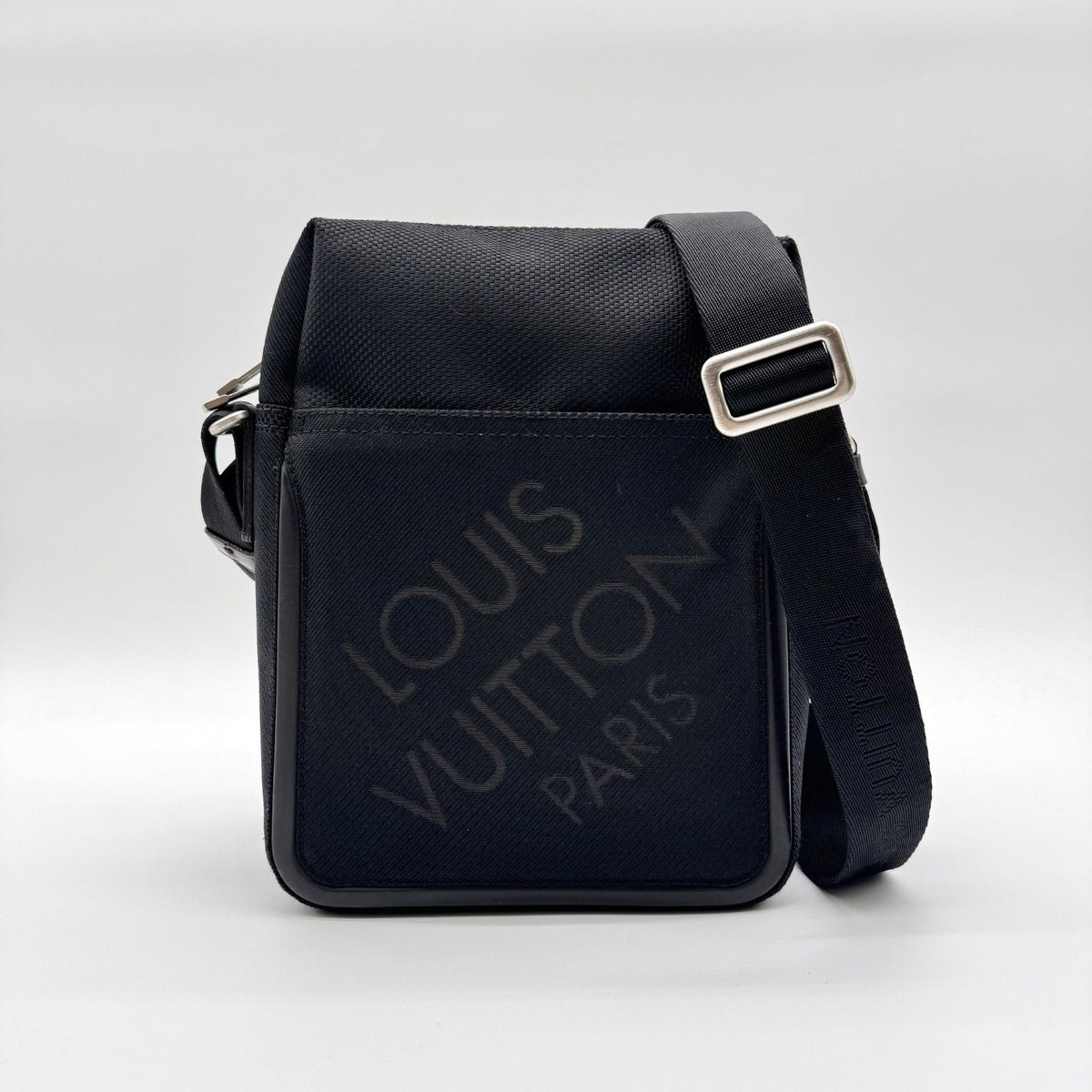 Louis Vuitton Large Shoulder Bag Damier Geant Citadin Black