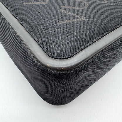 Louis Vuitton Large Shoulder Bag Damier Geant Citadin Black — view 7
