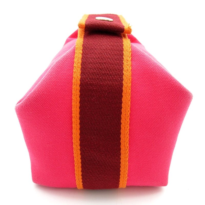 Hermes Bride-A-Brac PM Cotton Canvas Bag Hibiscus — view 3