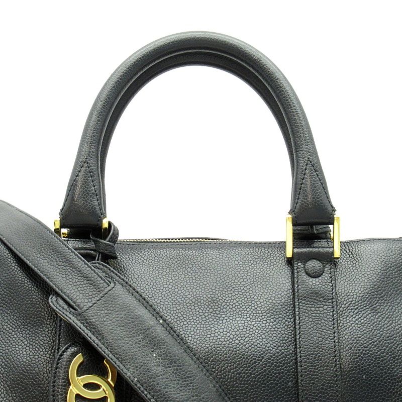 Chanel Boston Bag Caviar Leather Black — view 2
