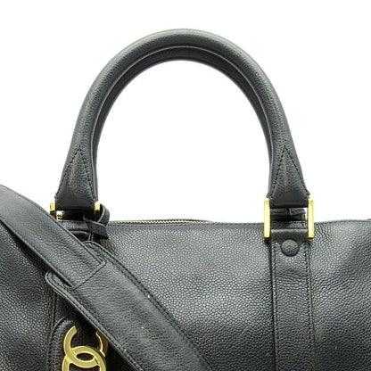 Chanel Boston Bag Caviar Leather Black — view 2