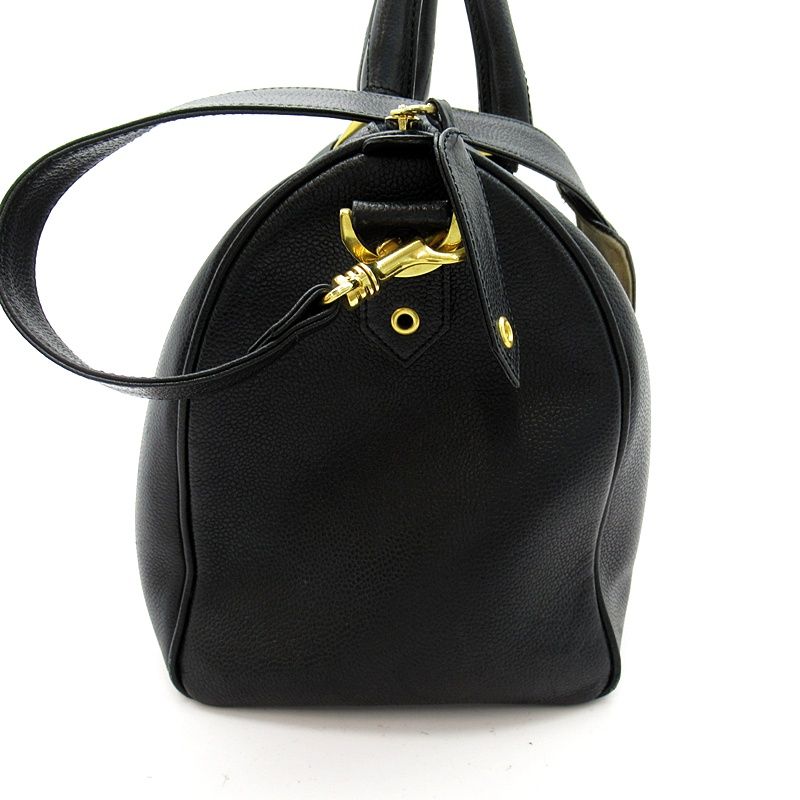 Chanel Boston Bag Caviar Leather Black — view 5
